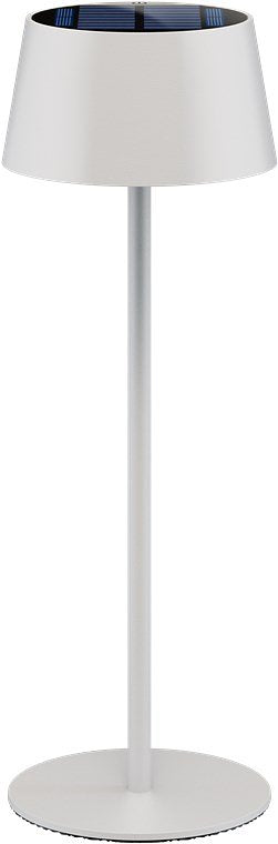 Wireless LED table lamp with solar, with touch control, warm white light, continuously dimmable, whi