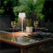Wireless LED table lamp with solar, with touch control, warm white light, continuously dimmable, whi