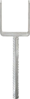vidaXL Grondankers 6 st 9x6x30 cm gegalvaniseerd staal zilverkleurig