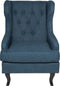 ALTA - Chesterfield fauteuil - Blauw - Polyester