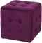 WISCONSIN - Poef - Paars - 36 cm - Fluweel