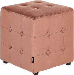 WISCONSIN - Poef - Roze - Stof