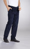 Wisent Stretch corduroy broek met elastische taille marineblauw maat 48