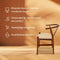 Wishbone Eetkamerstoel - Wishbone Stoel - Houten eetkamerstoelen - Scandi eetkamer Stoelen - Cognac