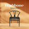 Wishbone Eetkamerstoel - Wishbone Stoel - Houten eetkamerstoelen - Scandi eetkamer Stoelen - Zwart