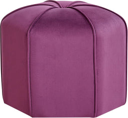 WISHEK - Poef - Paars - Fluweel