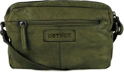 DSTRCT Harrington Road - Crossbodytas Leer - 3 vakken - Groen