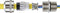 Wiska 10065182 Wartel Slagvast, Met trekontlasting, Met dichting M12 Messing (vernikkeld) Natuur 50 stuk(s)