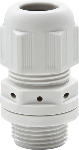Wiska 10104412 Wartel Slagvast, Met trekontlasting, Met dichting M16 Polyamide Grijs-wit (RAL 7035) 1 stuk(s)