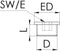 Wiska 50065611 OSSP-R 20 Blindstop Slagvast, Explosiebestendig M20 Metaal Natuur 1 stuk(s)