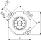 Wiska COMBI 304 LG Aftakkast (l x b x h) 100 x 89 x 57 mm Grijs IP66/IP67 5 stuk(s)
