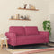 vidaXL - Tweezitsbank - 140 - cm - fluweel - wijnrood