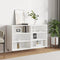 vidaXL - Dressoir - 103,5x35x70 - cm - bewerkt - hout - hoogglans - wit