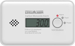 Wisualarm HY-GC20B Koolmonoxidemelder Incl. batterij (10 jaar) werkt op batterijen Detectie van Koolmonoxide