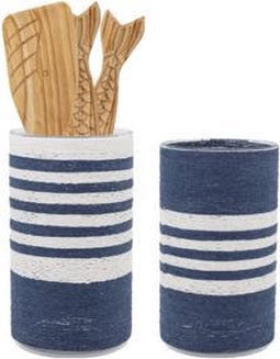 WIT-BLAUW DECORATIE GLAS (SET 2) - BATELA