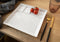 Wit fondue/gourmet bord - 5-vaks - vierkant - 1 stuks - aardewerk - 24 cm