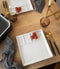 Wit fondue/gourmet bord - 5-vaks - vierkant - 1 stuks - aardewerk - 24 cm