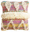 Wit/multi-gerecycled garen kussenhoes