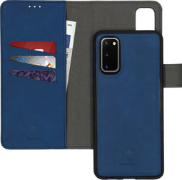 iMoshion Hoesje Geschikt voor Samsung Galaxy S20 Hoesje Met Pasjeshouder - iMoshion Uitneembare 2-in-1 Luxe Bookcase - Blauw