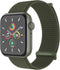 imoshion Nylon⁺ bandje - Geschikt voor Apple Watch 1, 2, 3, 4, 5, 6, 7, 8, 9, 10 (42 mm), SE - 38/40/41 mm - Donkergroen - One Size