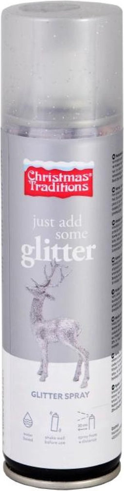 Witbaard Decoratiespray Glitter 100 Ml Zilver