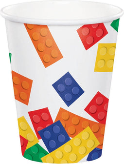 Witbaard Feestbeker Block Party Junior Karton 266 Ml Wit 8 Stuks