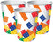 Witbaard Feestbeker Block Party Junior Karton 266 Ml Wit 8 Stuks