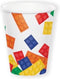 Witbaard Feestbeker Block Party Junior Karton 266 Ml Wit 8 Stuks