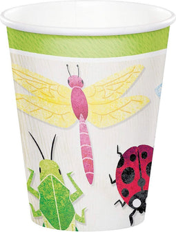 Witbaard Feestbekers Birthday Bugs Junior 266 Ml Wit 8 Stuks
