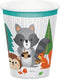 Witbaard Feestbekers Wild One Junior 266 Ml Groen/wit 8 Stuks