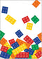 Witbaard Uitdeelzakjes Block Party Junior 16,5 X 23 Cm Wit 8 Stuks