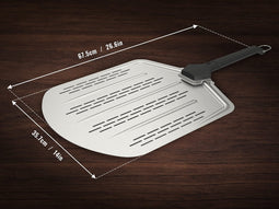Witt pizzaschep 14" - geperforeerd aluminium met afneembaar handvat