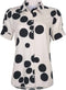 Witte blouse met zwarte stippen