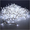 Witte glitterslinger compact EDM - Kerstsfeer - koel wit - LED lampjes - 11 m - 72263