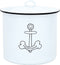 Witte koekjespot met ankers - BATELA