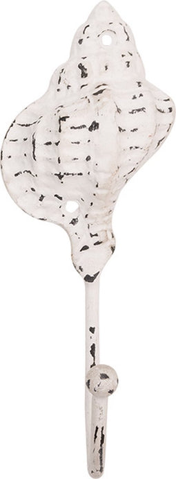 witte schelp wandhaak - Batela