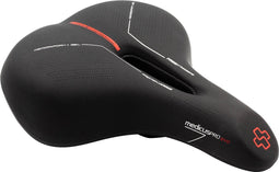 Wittkop Medicus Pro Evo 3.0 City Zadel - Zwart - Breed Stadszadel - Memory Foam Met Gel Inleg - Fietszadel