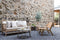 Exotan Bamboo Tuinbank Incl Kussens - Bamboe - Naturel - 86x185x80