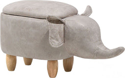 ELEPHANT - Hocker - Grijs - Kunstleer