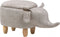 ELEPHANT - Hocker - Grijs - Kunstleer