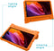 iMoshion Samsung Galaxy Tab A7 Lite - Kidsproof Backcover met handvat - Oranje