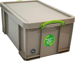Really Useful Box opbergdoos 64 liter, gerecycleerd, grijs 4 stuks