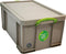 Really Useful Box opbergdoos 64 liter, gerecycleerd, grijs 4 stuks