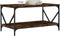 vidaXL - Salontafel - 90x50x45 - cm - bewerkt - hout - gerookt - eikenkleurig