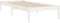vidaXL - Bedframe - massief - hout - wit - 90x190 - cm