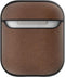 Mous Hoesje schokbestendig Geschikt voor AirPods 1 / 2 - Mous Leather Protective Case - Bruin