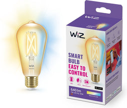 WiZ Edison Filament Slimme LED Verlichting - Warm- tot Koelwit Licht - E27 - 50W - Goud - Wi-Fi