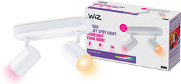 WiZ Opbouwspot Imageo Wit 2 spots - Slimme LED-Verlichting - Gekleurd en Wit Licht - GU10 - 2x 5W - Wi-Fi