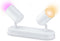 WiZ Opbouwspot Imageo Wit 2 spots - Slimme LED-Verlichting - Gekleurd en Wit Licht - GU10 - 2x 5W - Wi-Fi