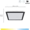 WiZ Plafondlamp Panel Vierkant Zwart - Slimme LED-Verlichting - Warm- tot Koelwit Licht - Geïntegreerd LED - 36W